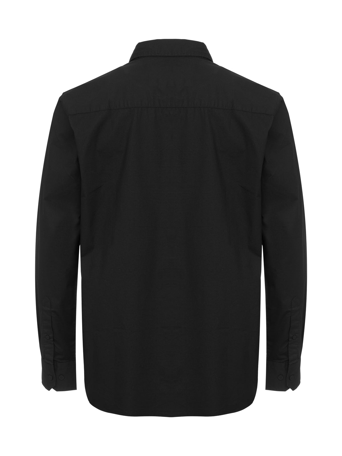 Cottover Poplin Comfort Man Schwarz, Rückansicht