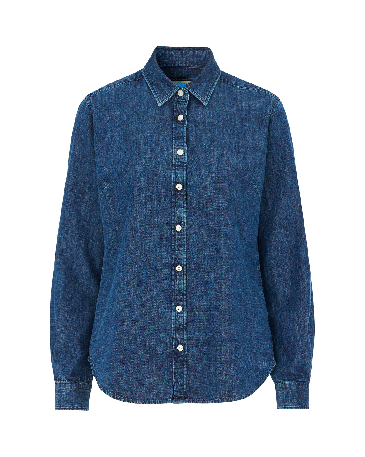 Cottover Hemd Dark Denim Damen Navy, Produktansicht