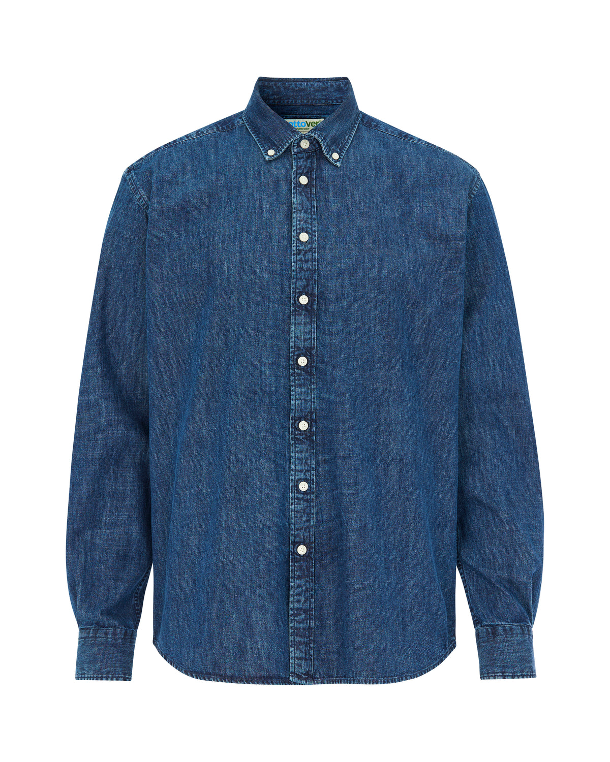 Cottover Hemd Dark Denim Comfort Herren Navy, Produktansicht