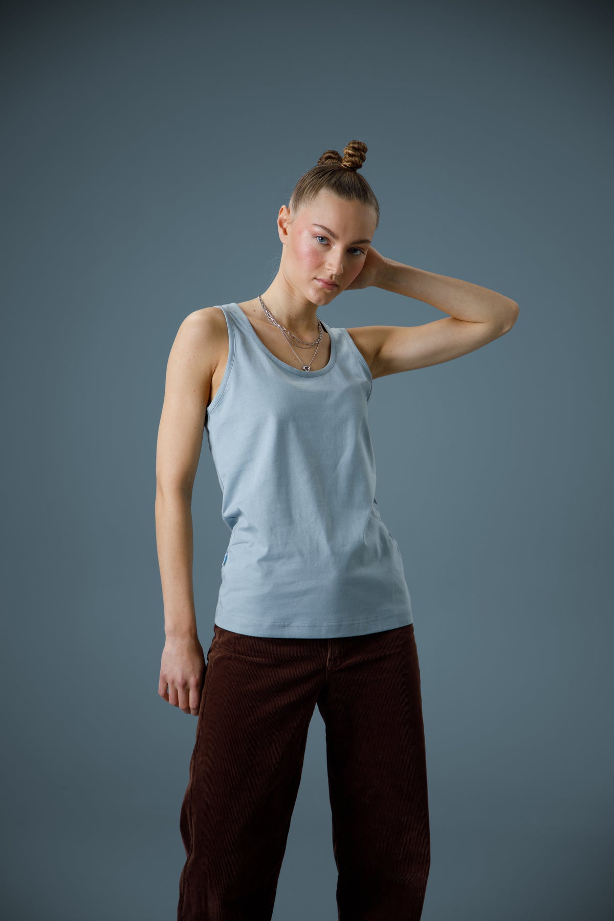 Cottover Tanktop Lady Nebliges Blau, Produktansicht