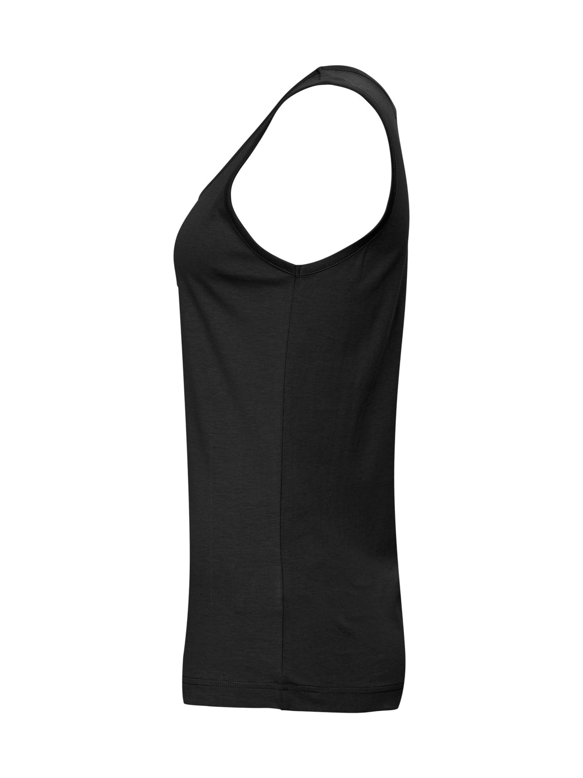 Cottover Tanktop Lady Schwarz, Seitenansicht links