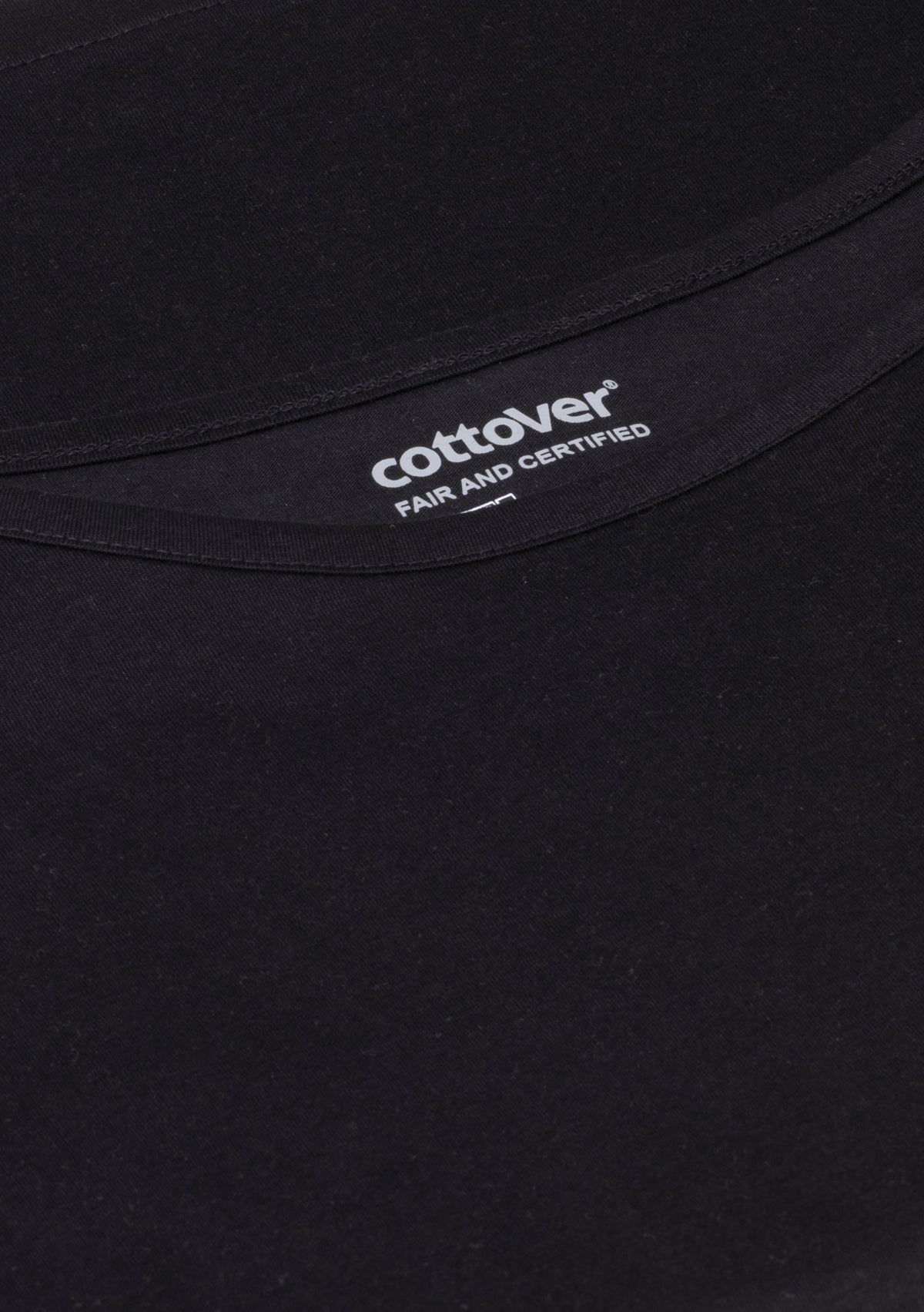 Cottover Top Lady Schwarz, Detailansicht
