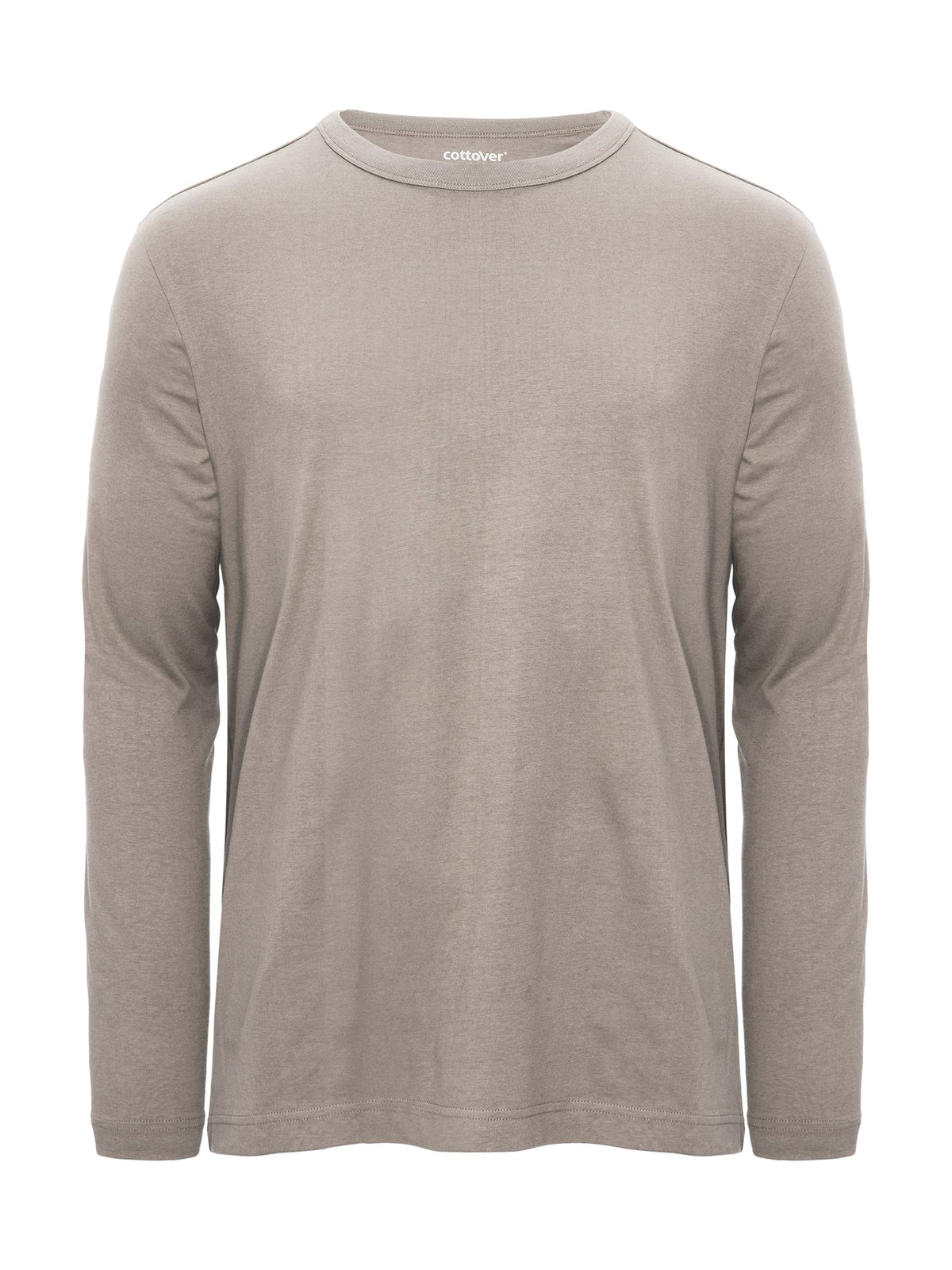 Cottover Relaxed LS Unisex Sand, Vorderansicht