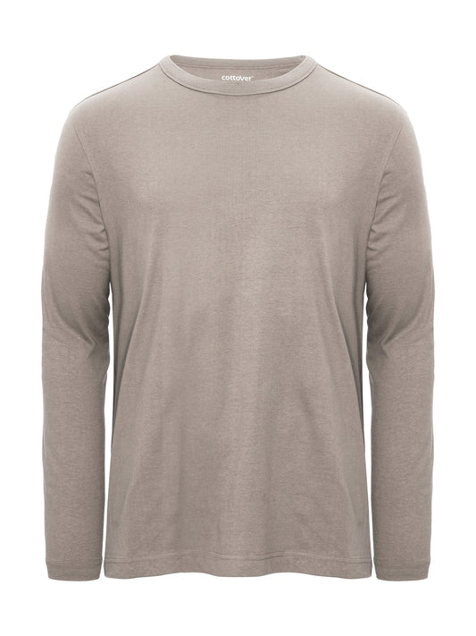 Cottover Relaxed LS Unisex Sand, Vorderansicht