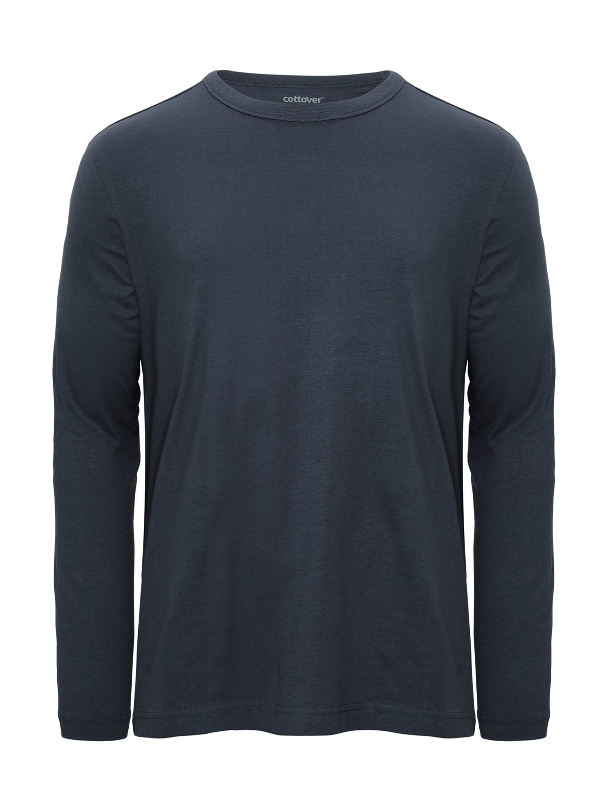 Cottover Relaxed LS Unisex Marine, Vorderansicht