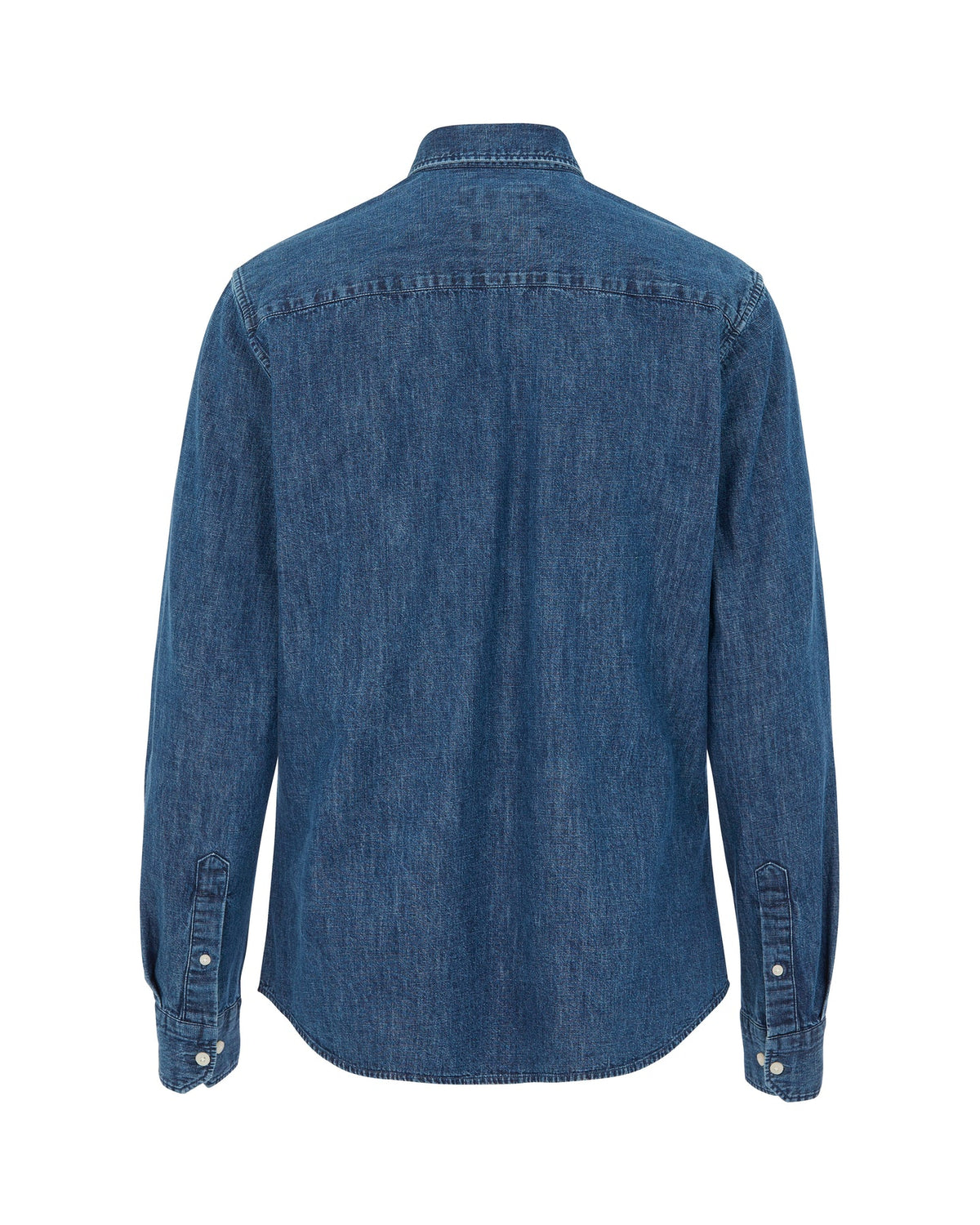 Cottover Hemd Dark Denim Slim fit Herren Navy, Rückansicht