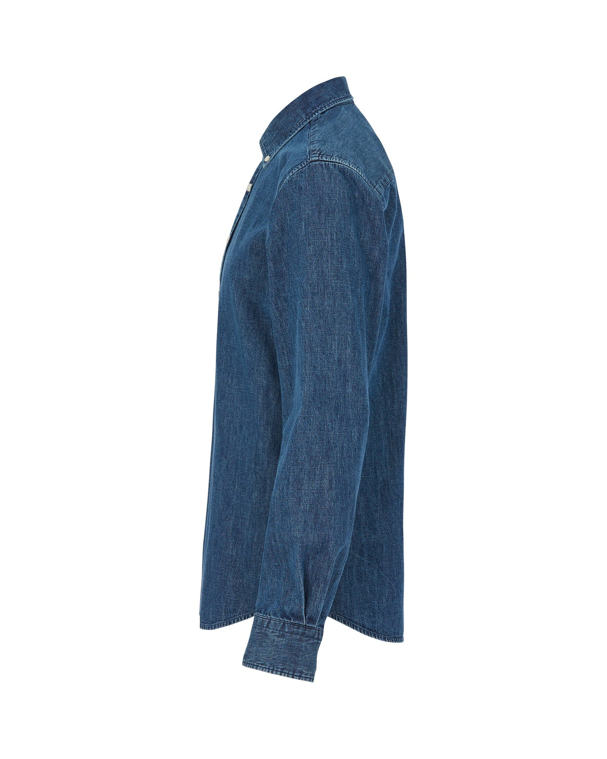Cottover Hemd Dark Denim Slim fit Herren Navy, Seitenansicht links