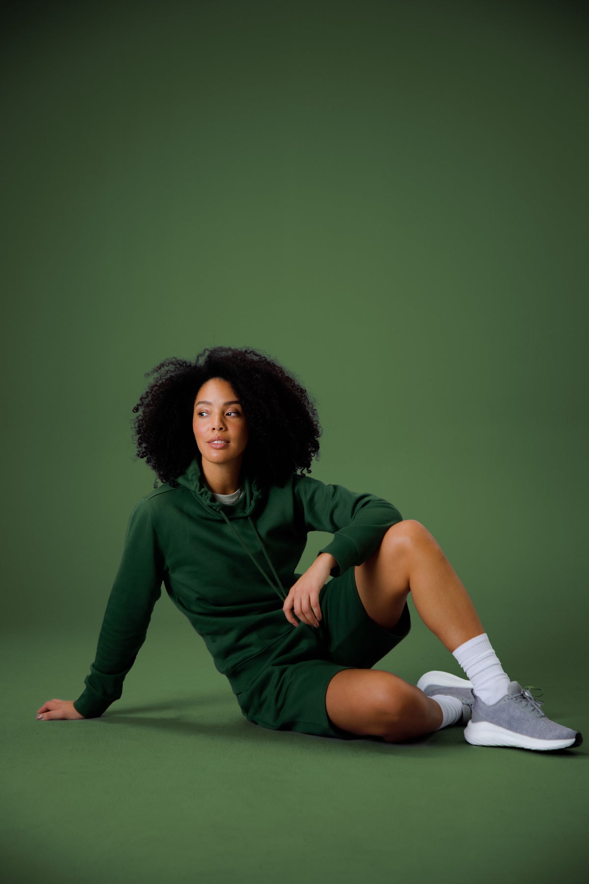 Cottover Key Shorts Unisex Dunkelgrün, Produktansicht