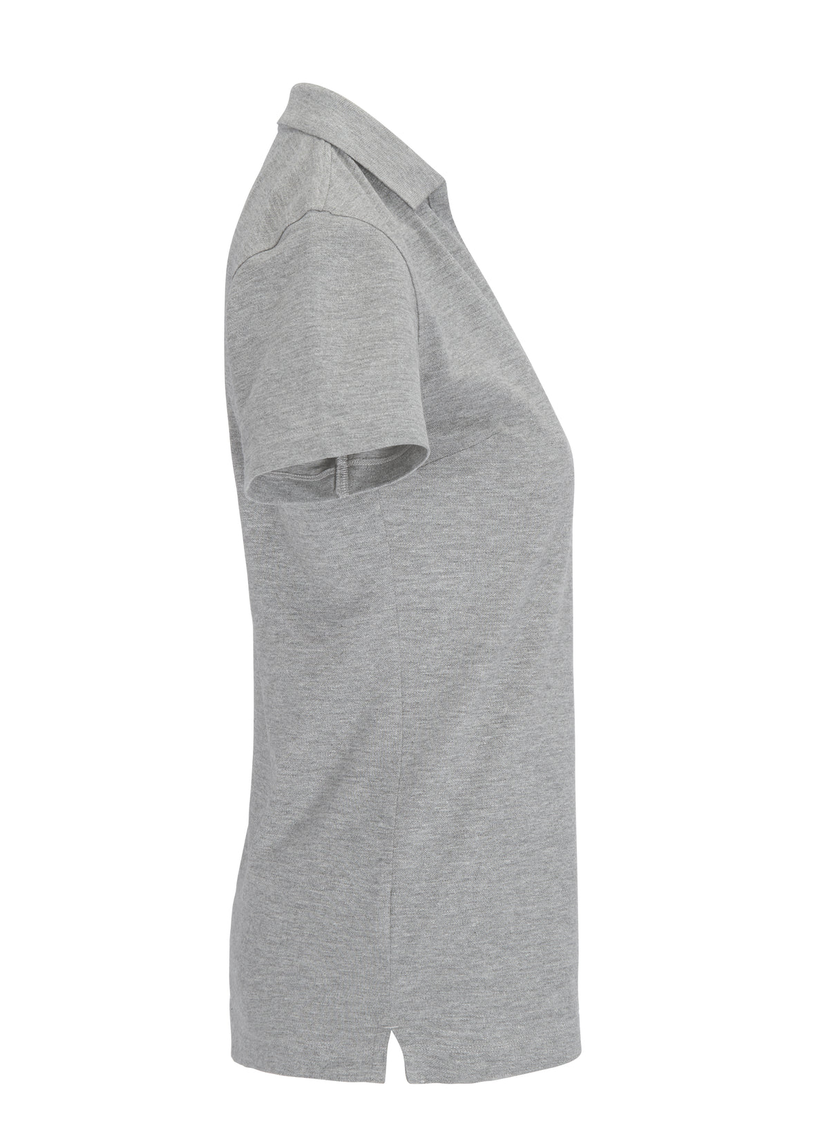 Cottover Stretch Pique Lady Graumeliert, Seitenansicht rechts
