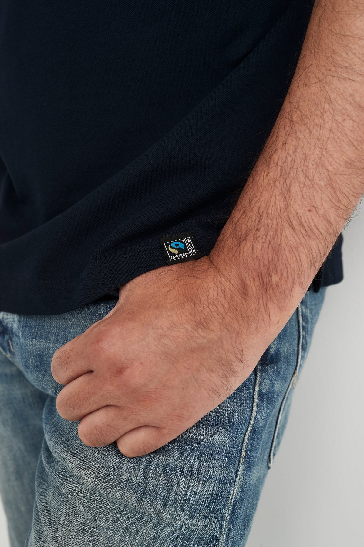 Cottover Stretch Piqué Man Marine, Produktansicht