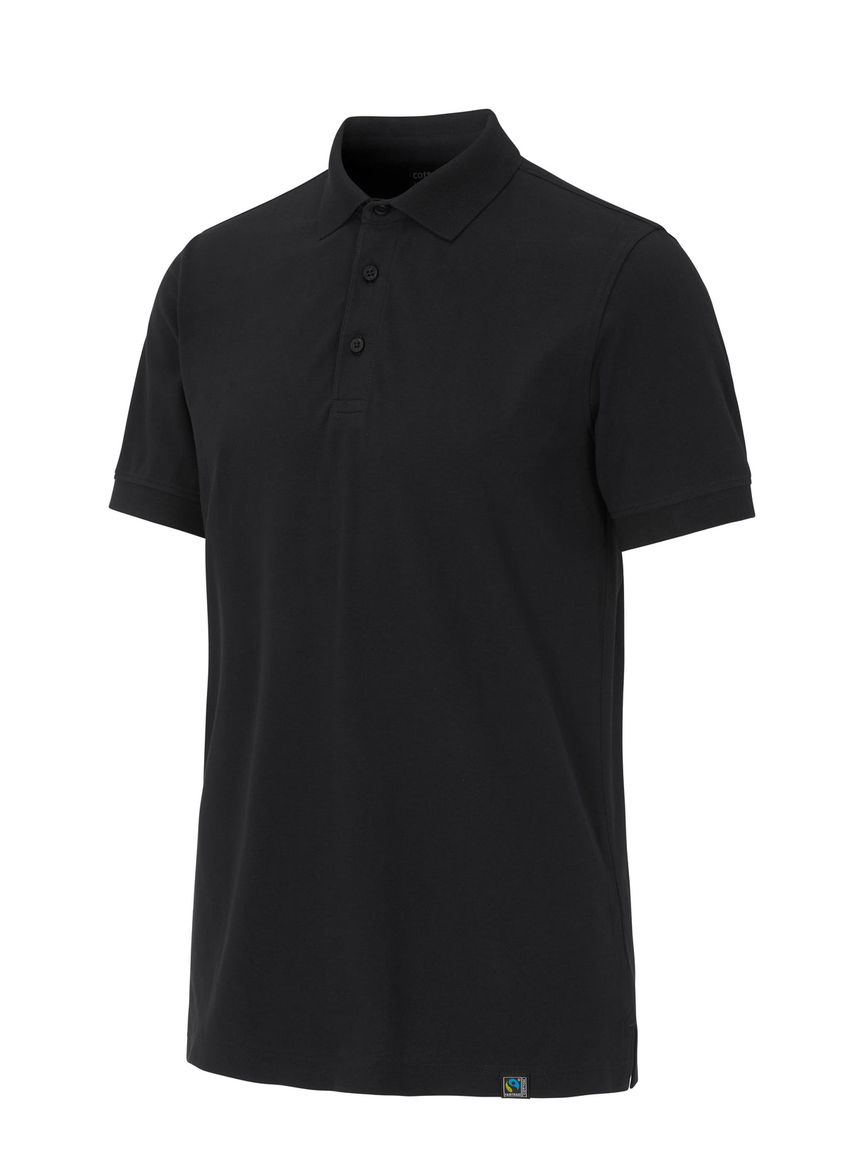 Cottover Stretch Piqué Man Schwarz, Produktansicht