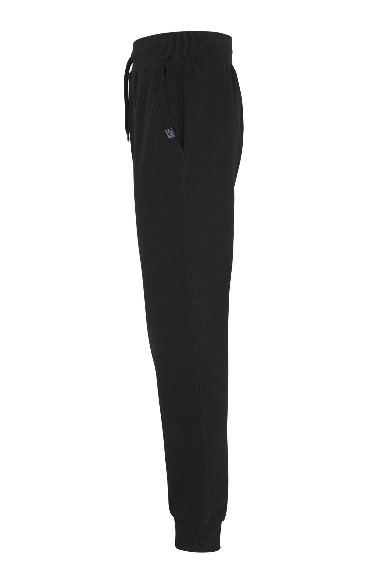 Cottover F. Terry Pants Man Schwarz, Seitenansicht links