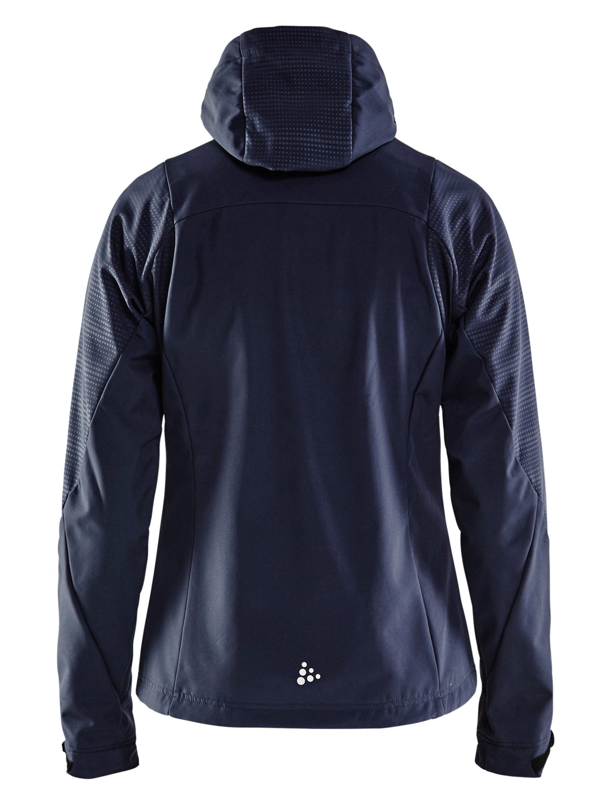 Craft Highland Jacket Damen in Orange/Grau, Rückansicht