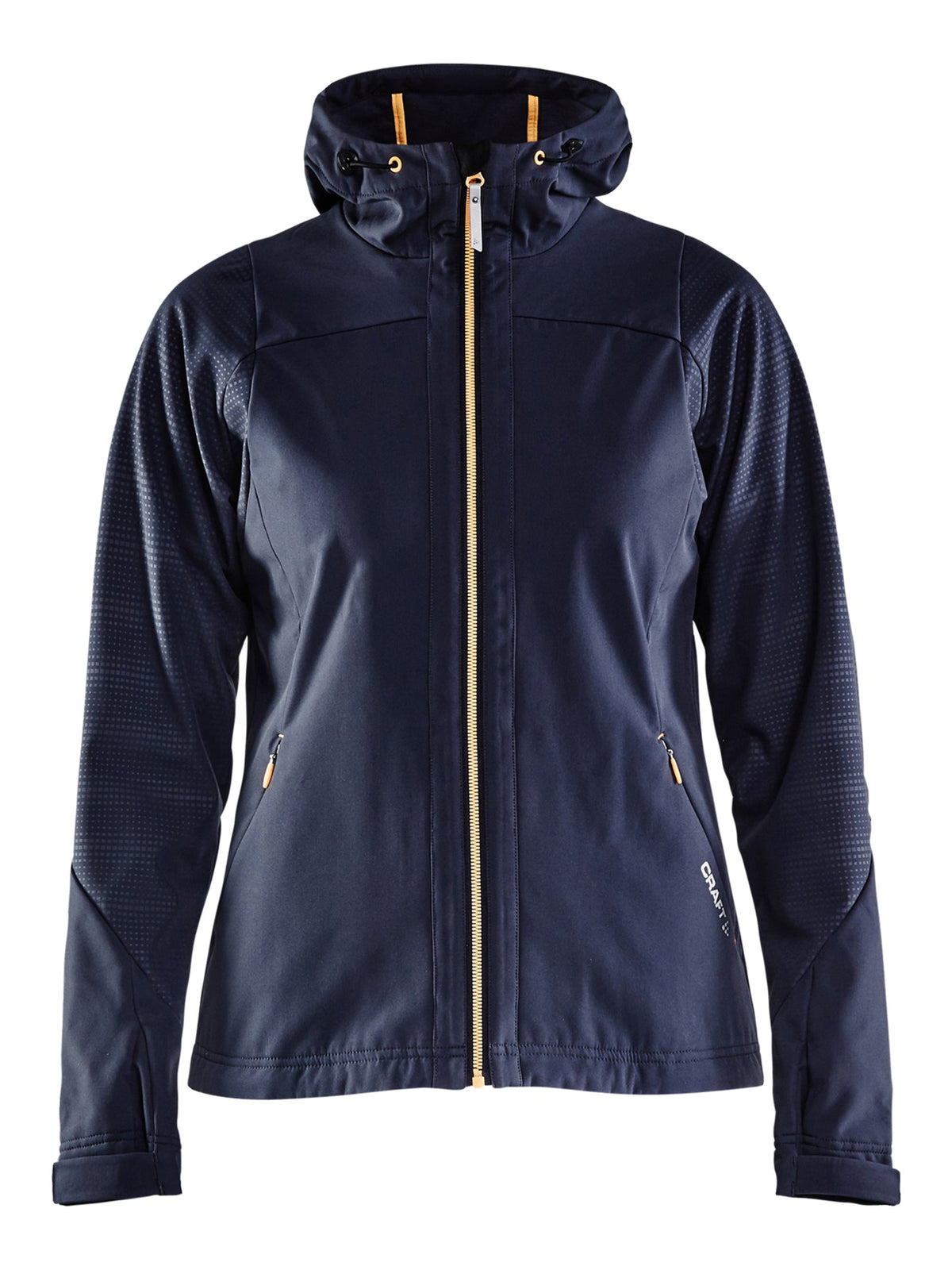 Craft Highland Jacket Damen in Orange/Grau, Vorderansicht