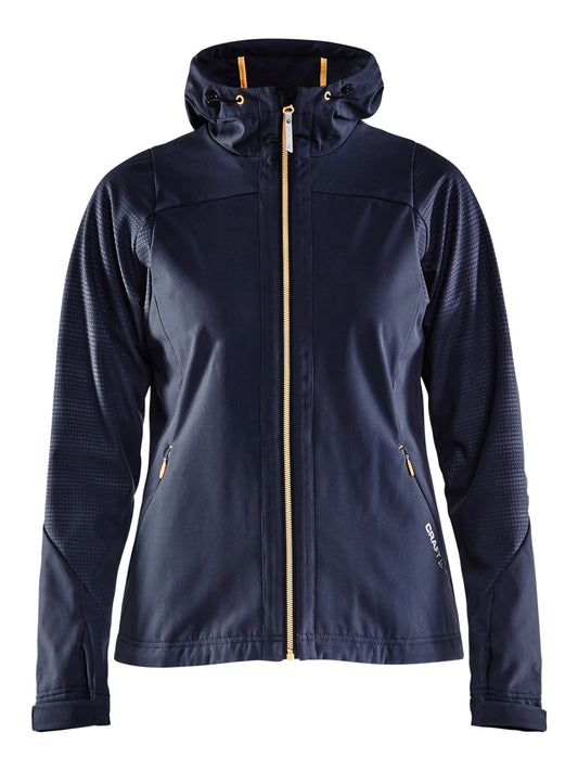 Craft Highland Jacket Damen in Orange/Grau, Vorderansicht
