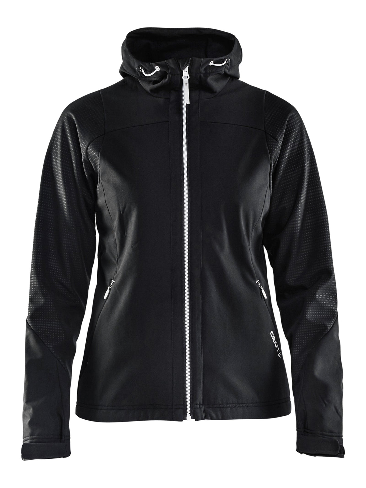 Craft Highland Jacket Damen in Schwarz/Weiss, Vorderansicht