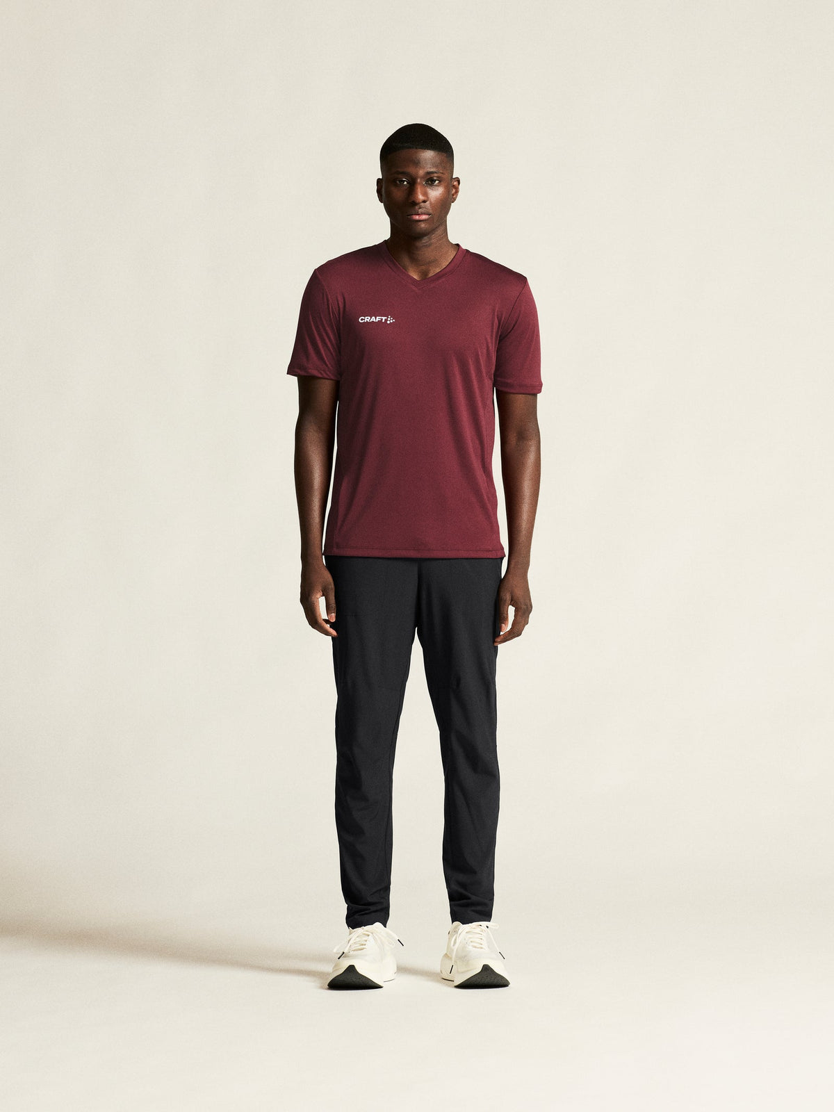 Craft Squad Go Jersey Solid Herren in Bordeaux, Detailansicht