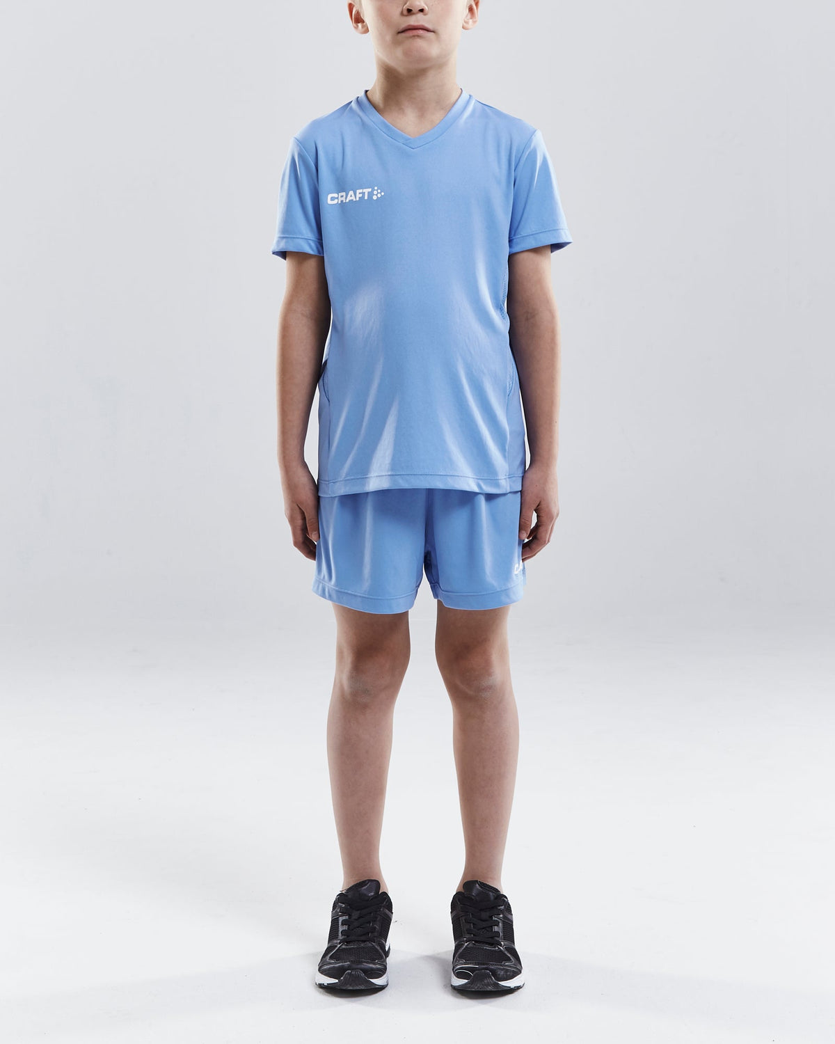Craft Squad Go Jersey Solid Junior in Hellblau, Detailansicht