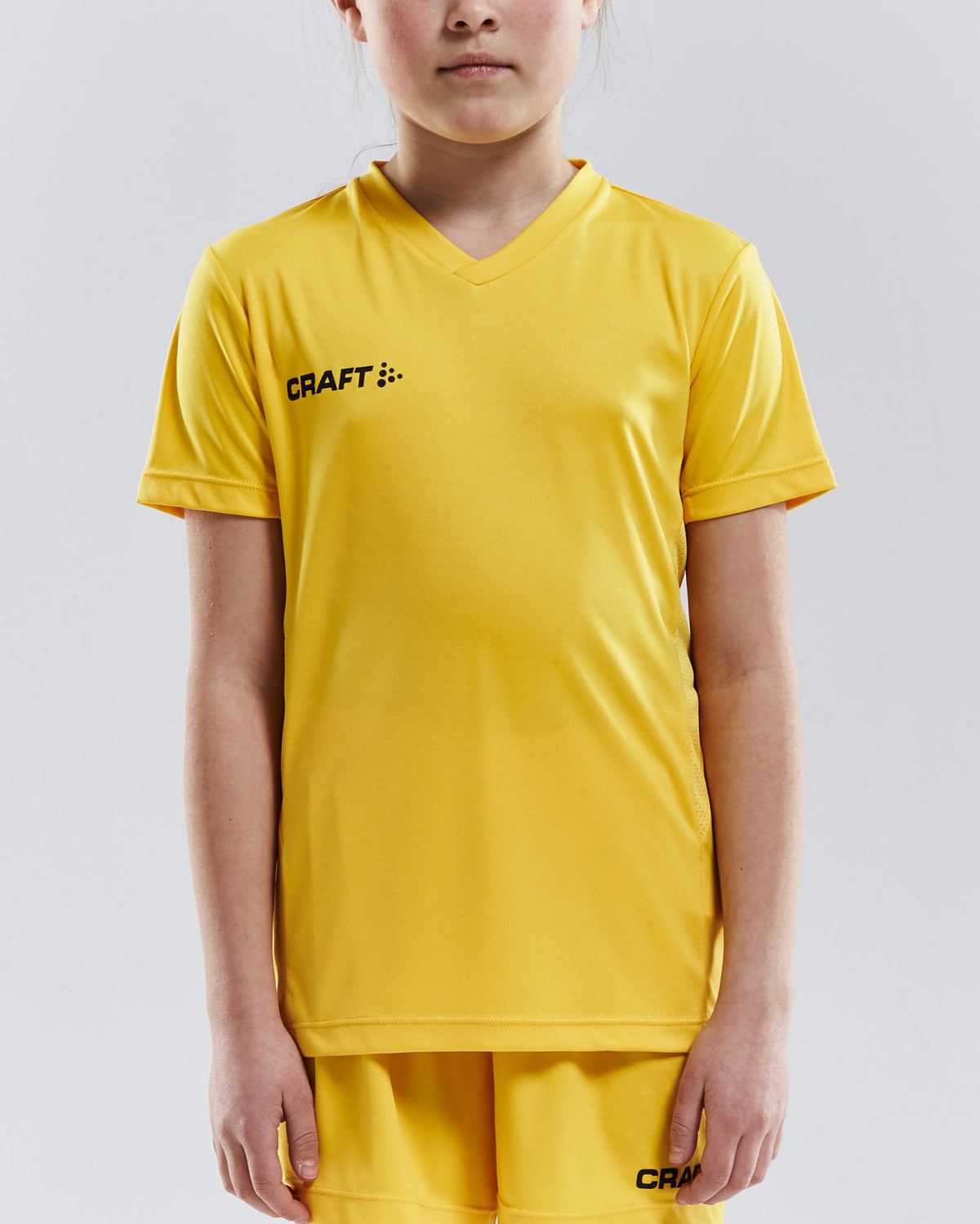 Craft Squad Go Jersey Solid Junior in Gelb, Detailansicht