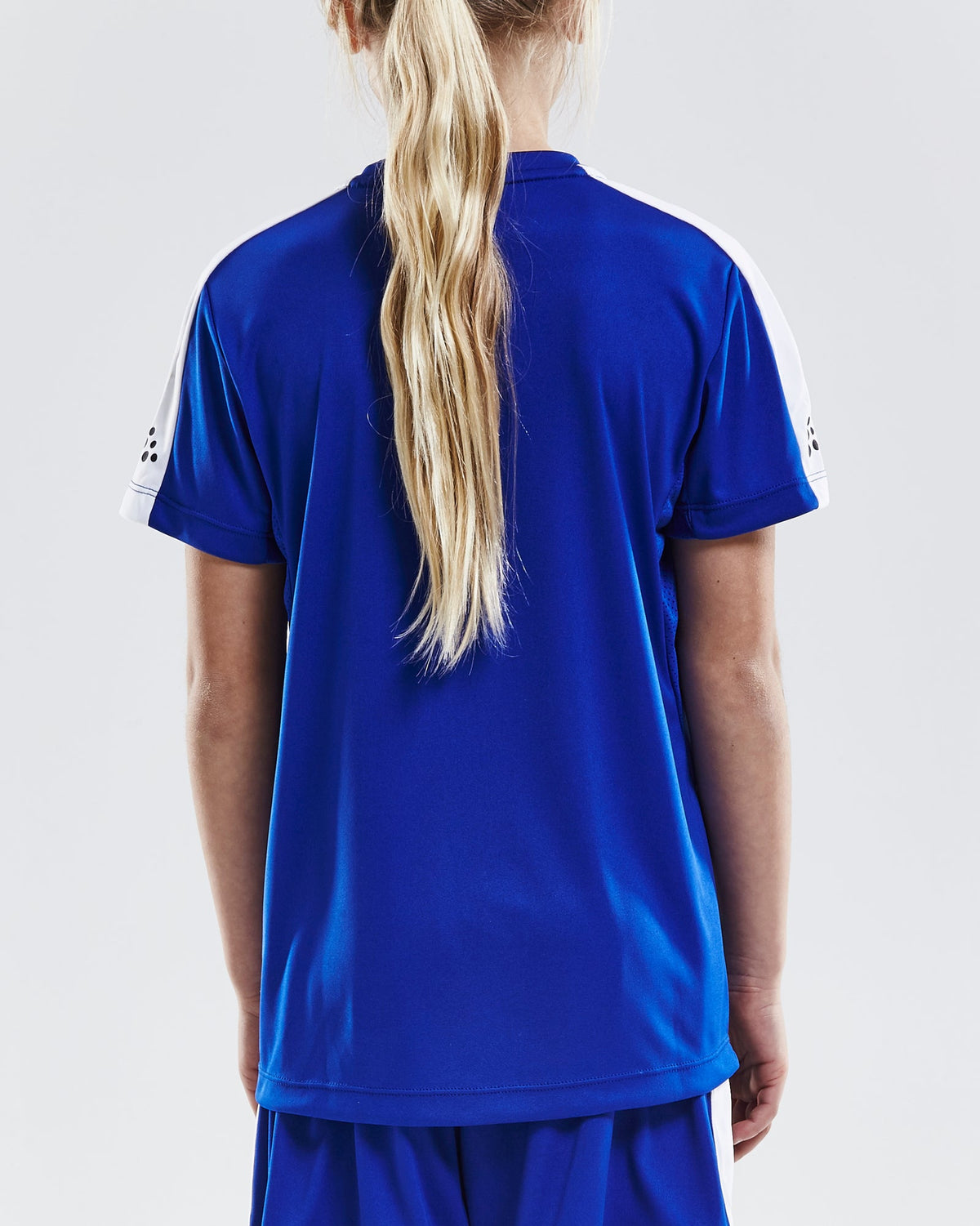 Craft Progress Jersey Contrast Junior in Kobaltblau, Detailansicht
