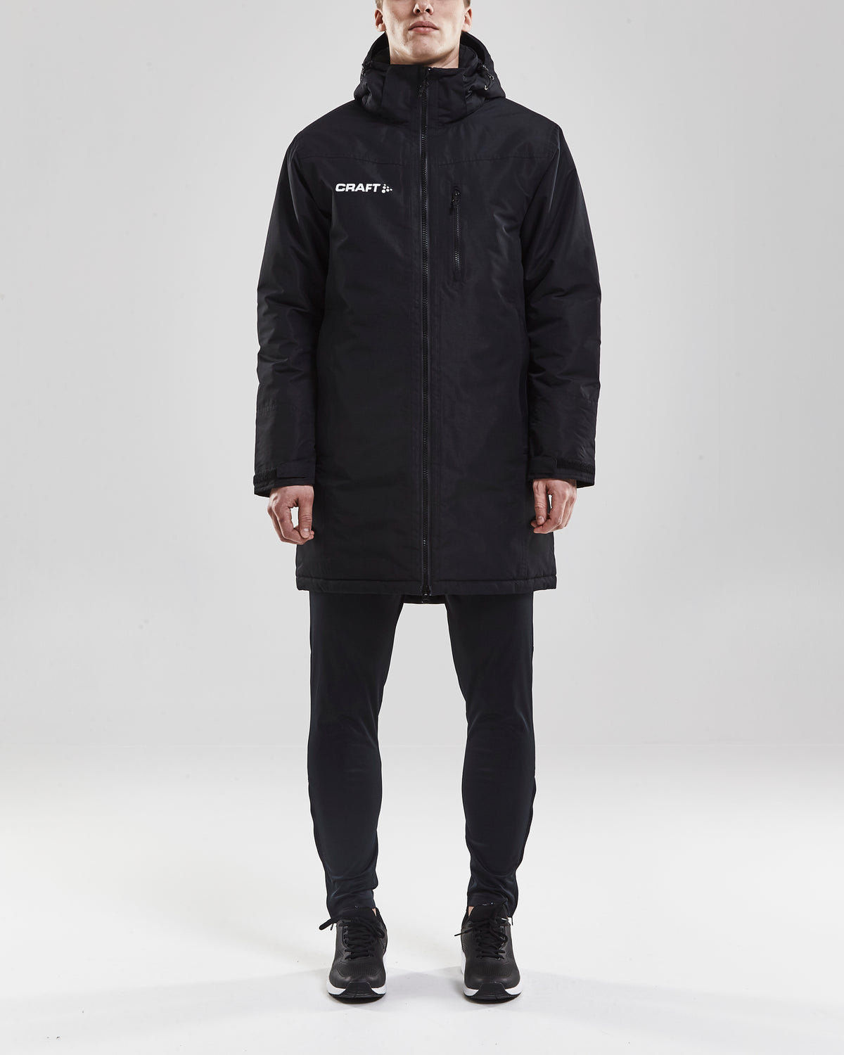 Craft Jacket Parkas Herren in Schwarz, Detailansicht