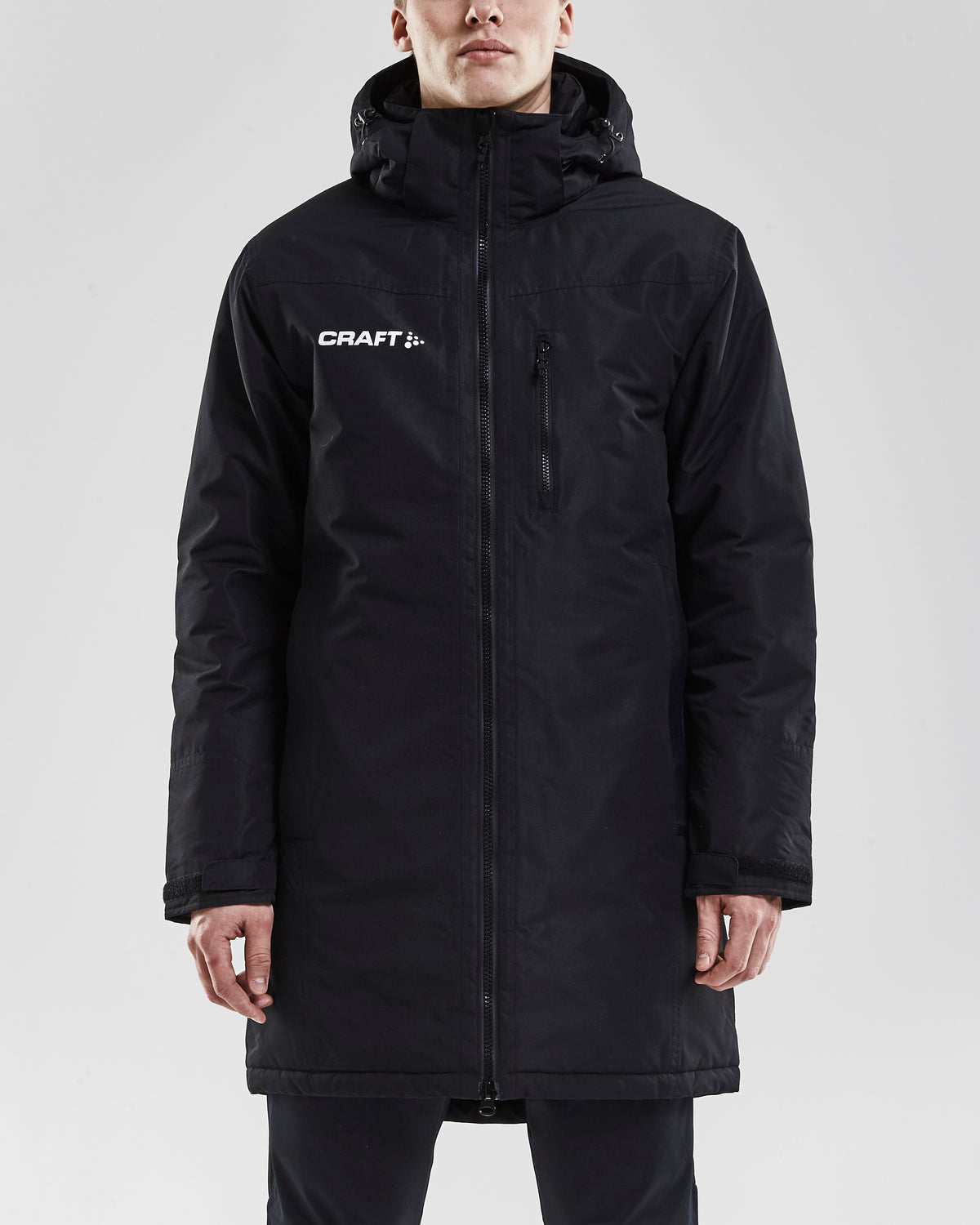 Craft Jacket Parkas Herren in Schwarz, Detailansicht