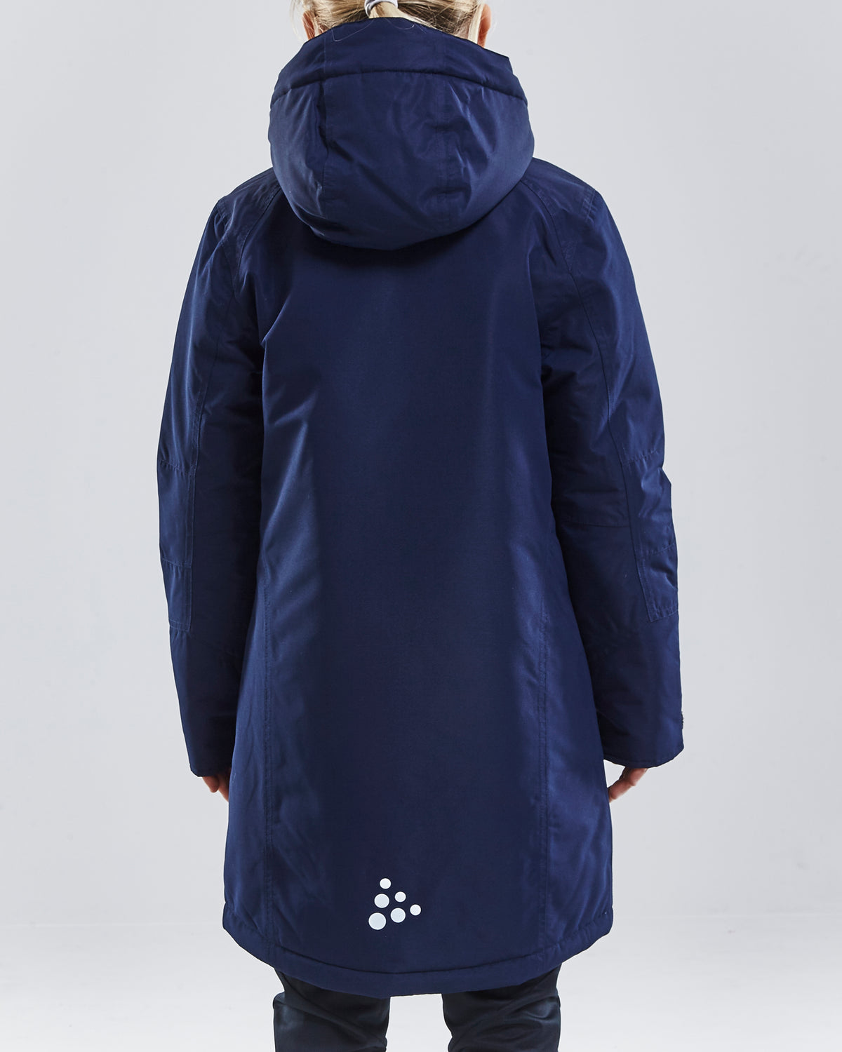 Craft Jacket Parkas Junior in Navy, Detailansicht