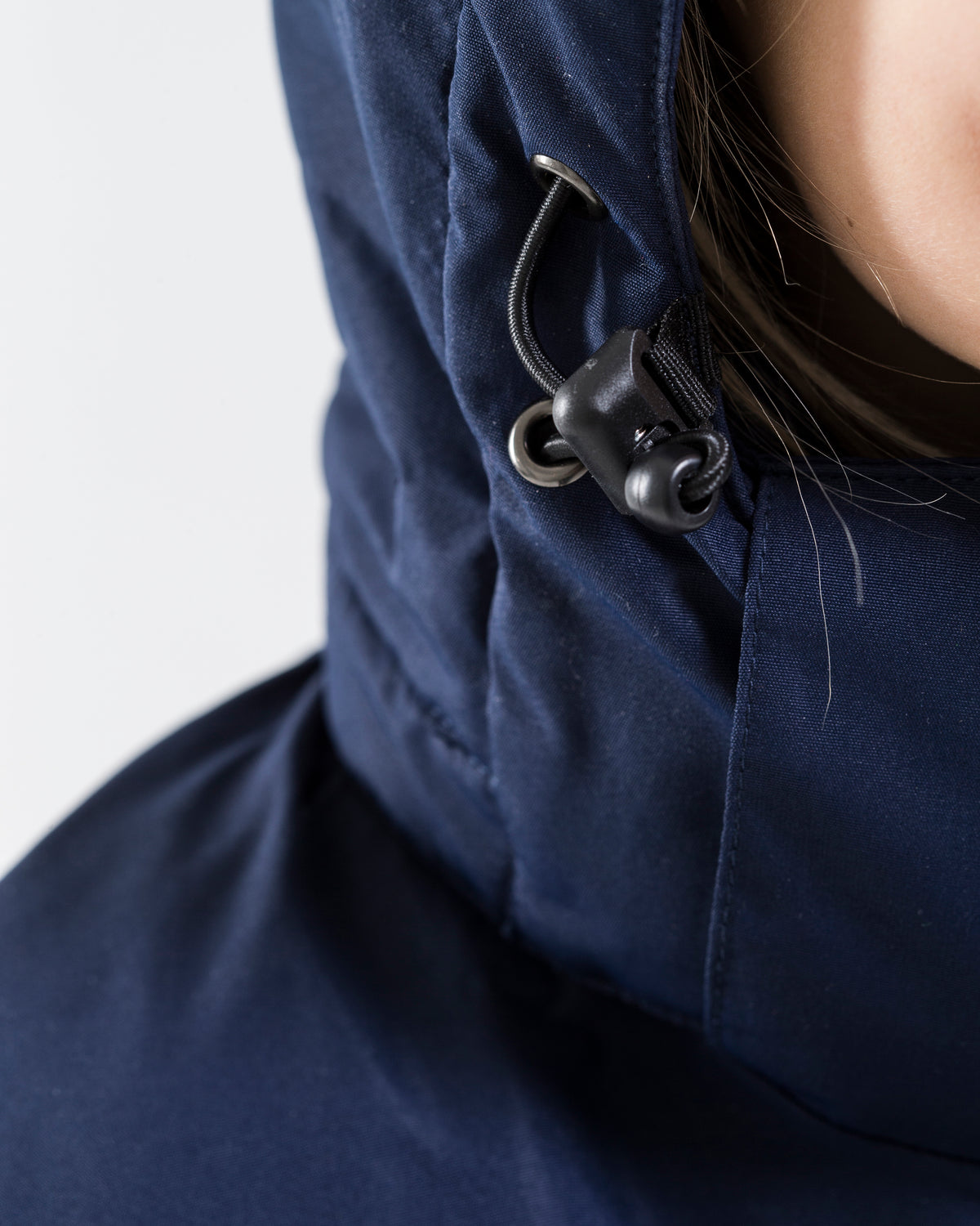 Craft Jacket Parkas Junior in Navy, Detailansicht