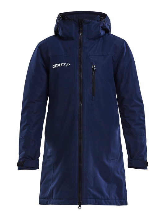 Craft Jacket Parkas Junior in Navy, Vorderansicht