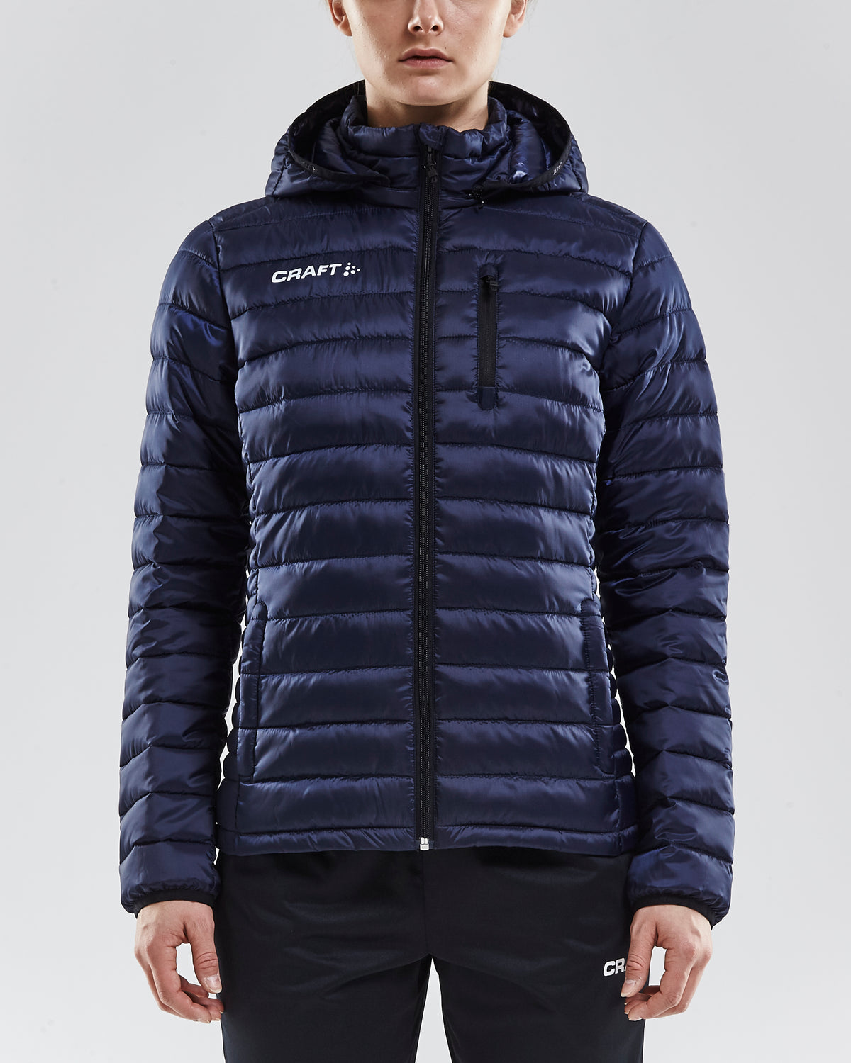 Craft Isolate Jacket Damen in Navy, Detailansicht