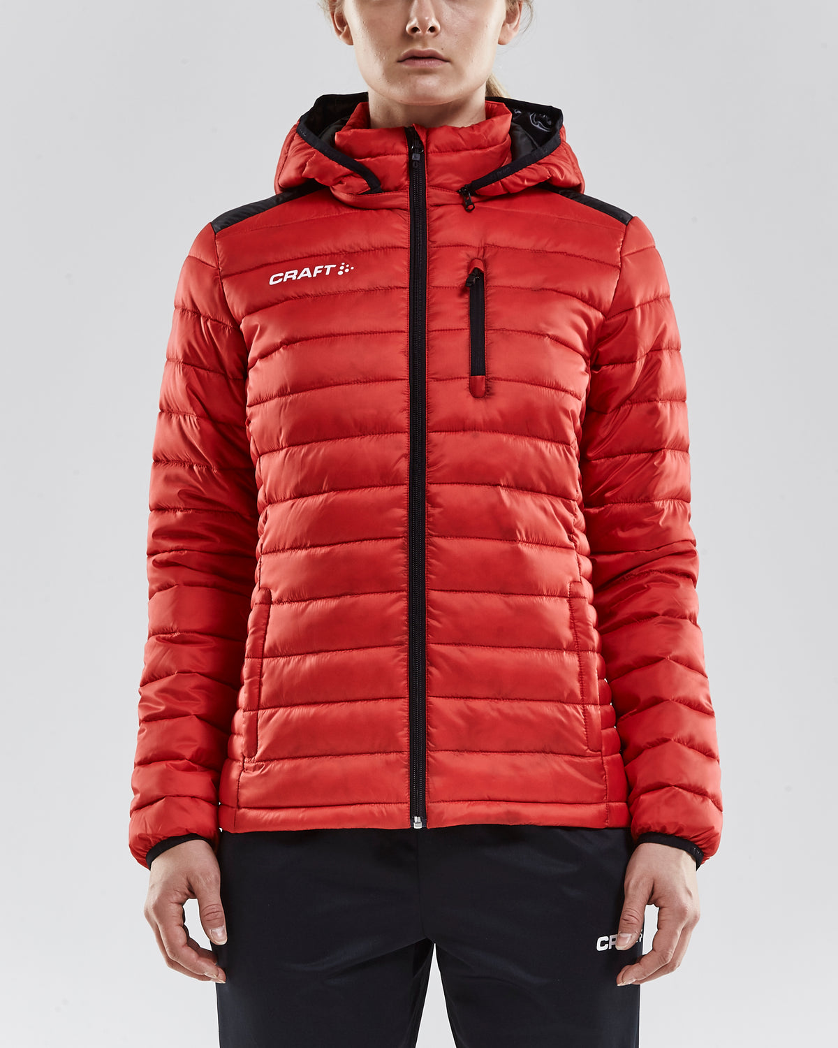 Craft Isolate Jacket Damen in Rot, Detailansicht