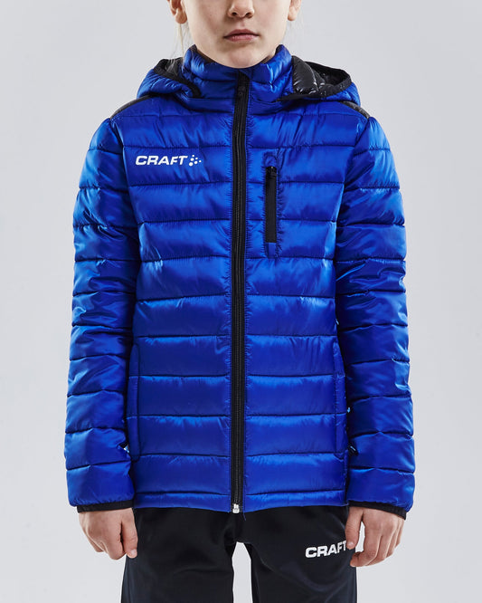 Craft Isolate Jacket Junior in Kobaltblau, Detailansicht