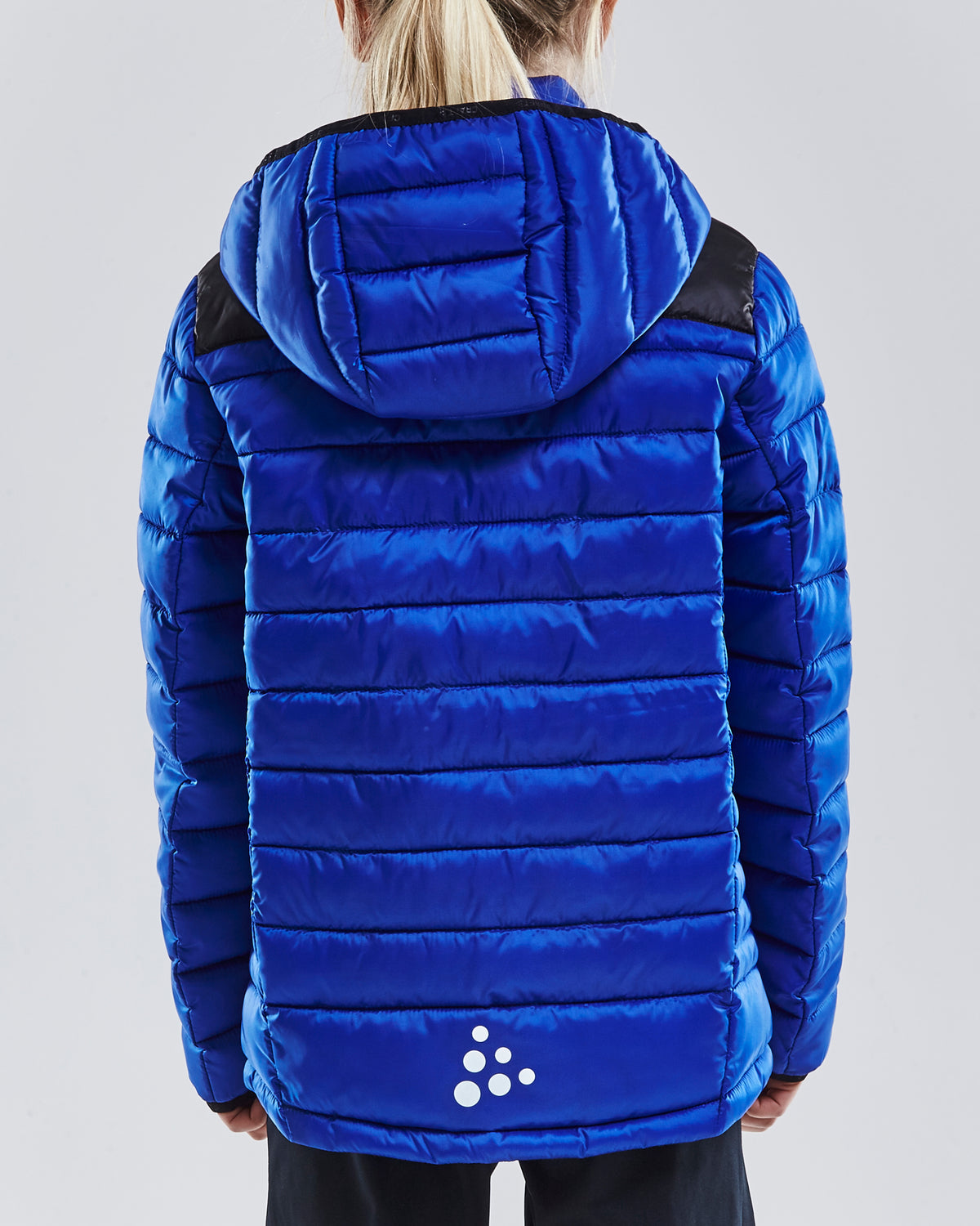 Craft Isolate Jacket Junior in Kobaltblau, Detailansicht