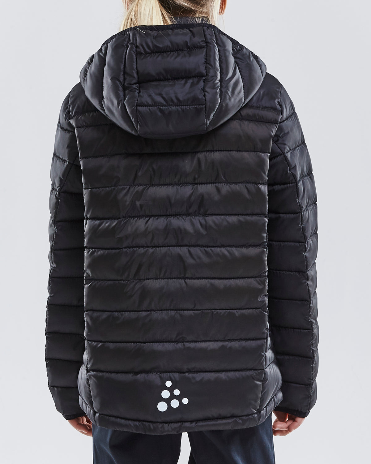Craft Isolate Jacket Junior in Schwarz, Detailansicht