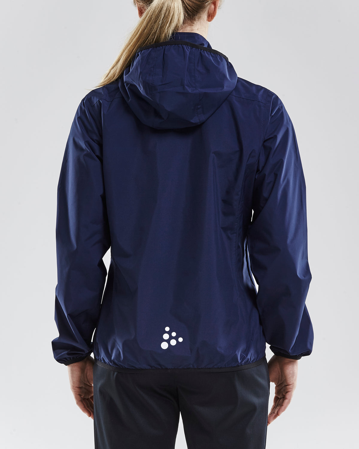 Craft Jacket Rain Damen in Navy, Detailansicht