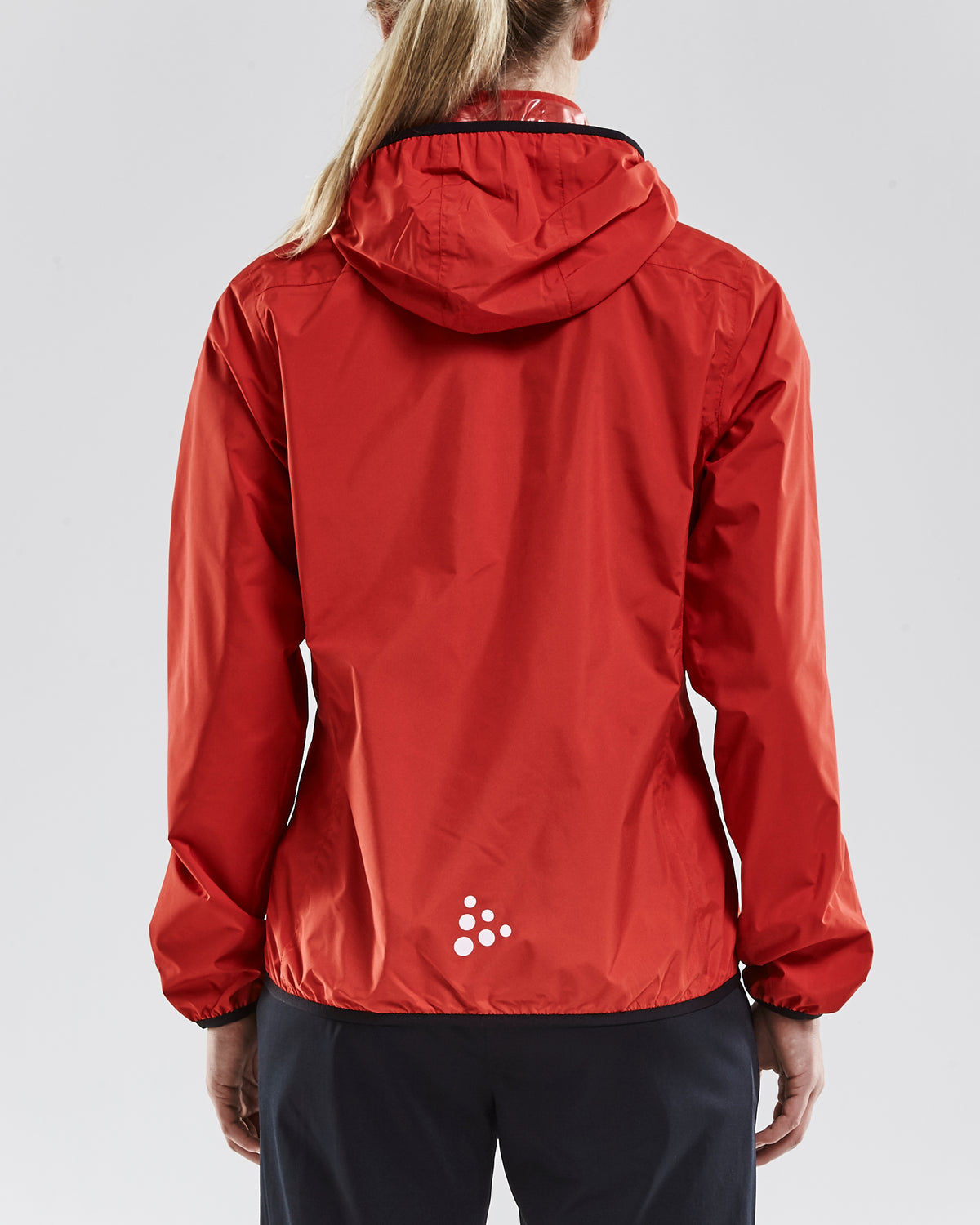 Craft Jacket Rain Damen in Rot, Detailansicht