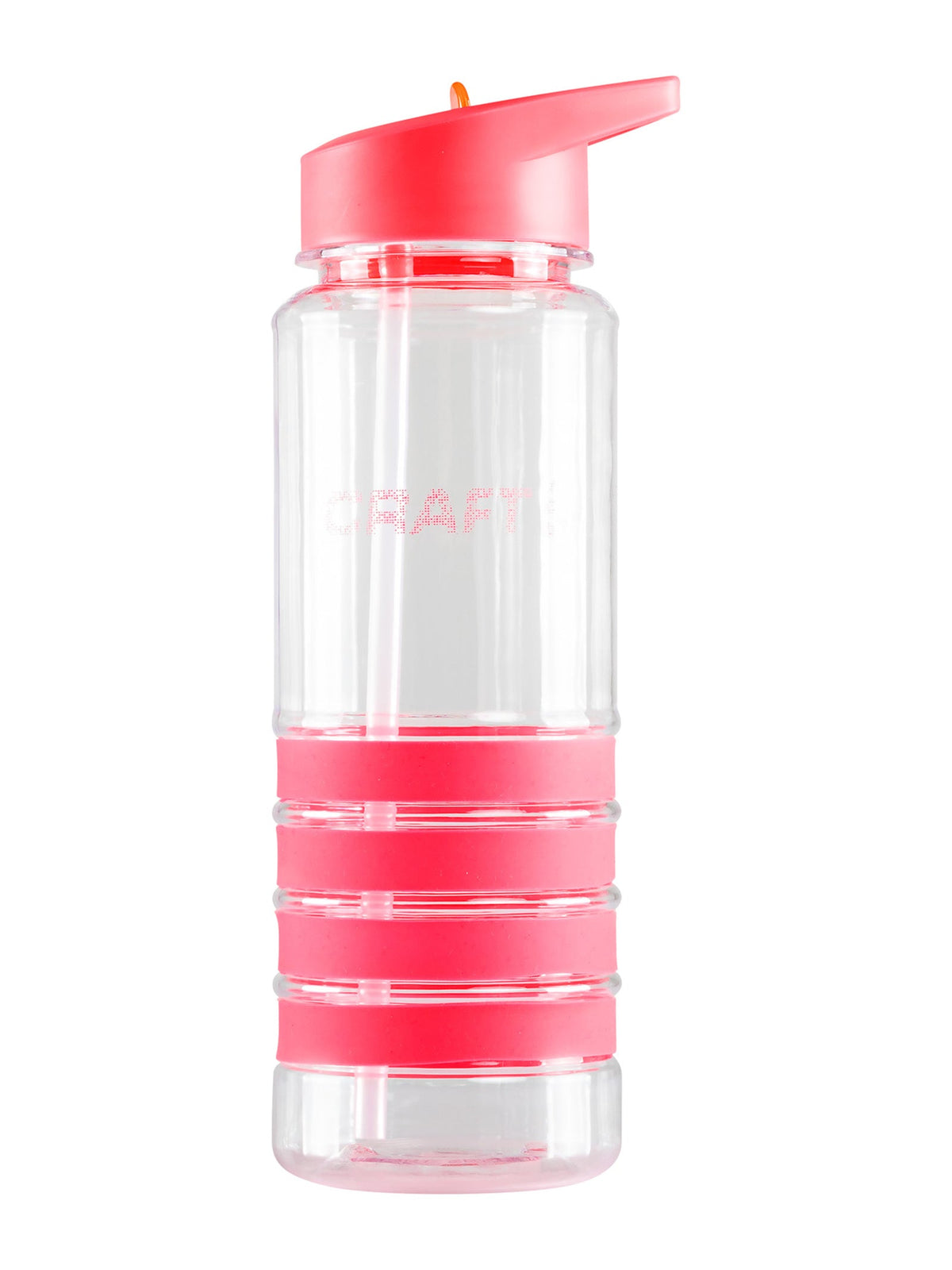 Craft Transparent Waterbottle in Pink, Vorderansicht