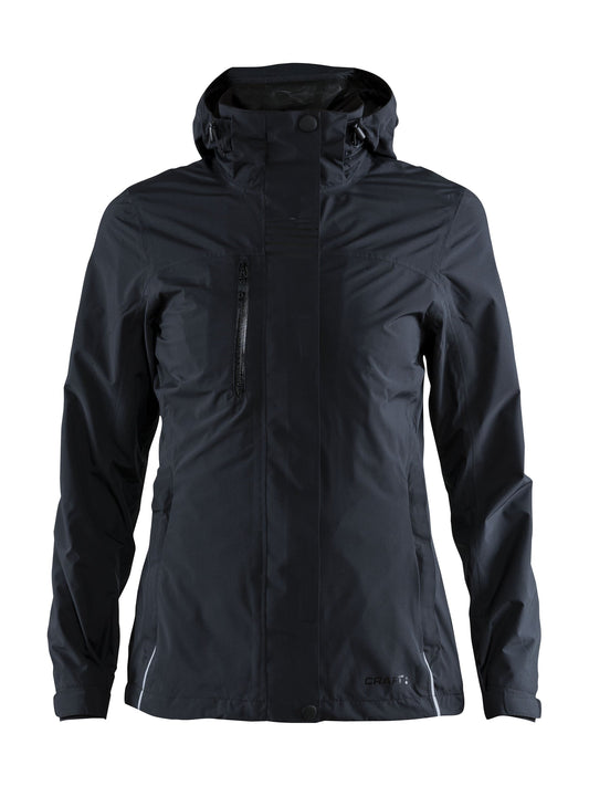 Craft Urban Rain Jacket Damen in Schwarz, Vorderansicht