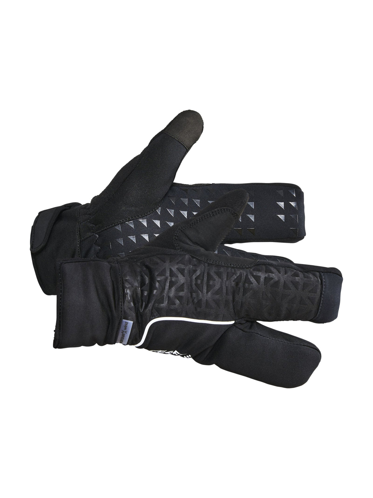 Craft ADV SubZ Siberian Split Finger Glove in Schwarz, Vorderansicht