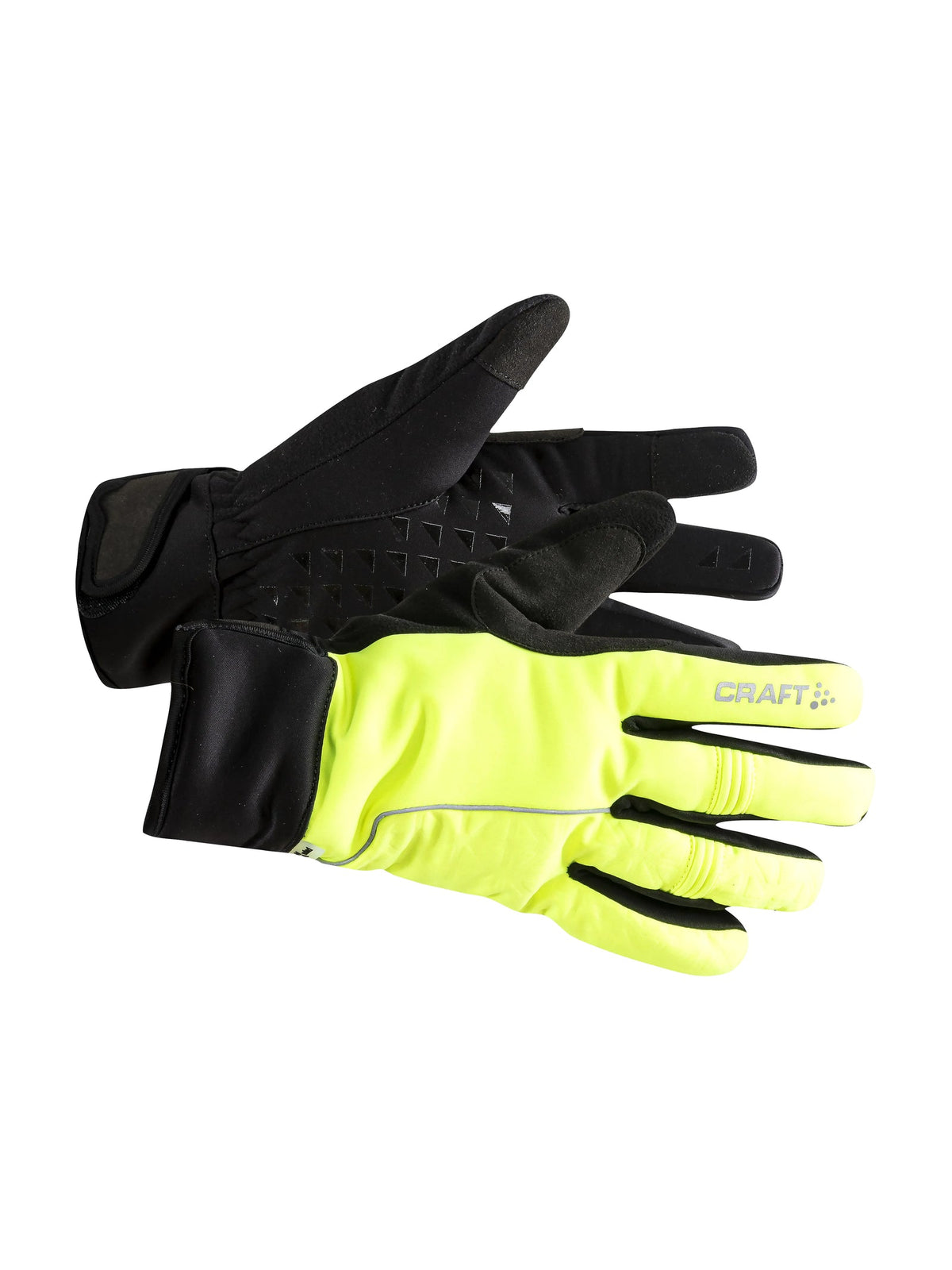Craft Siberian 2.0 Glove in Neongelb/Schwarz, Vorderansicht
