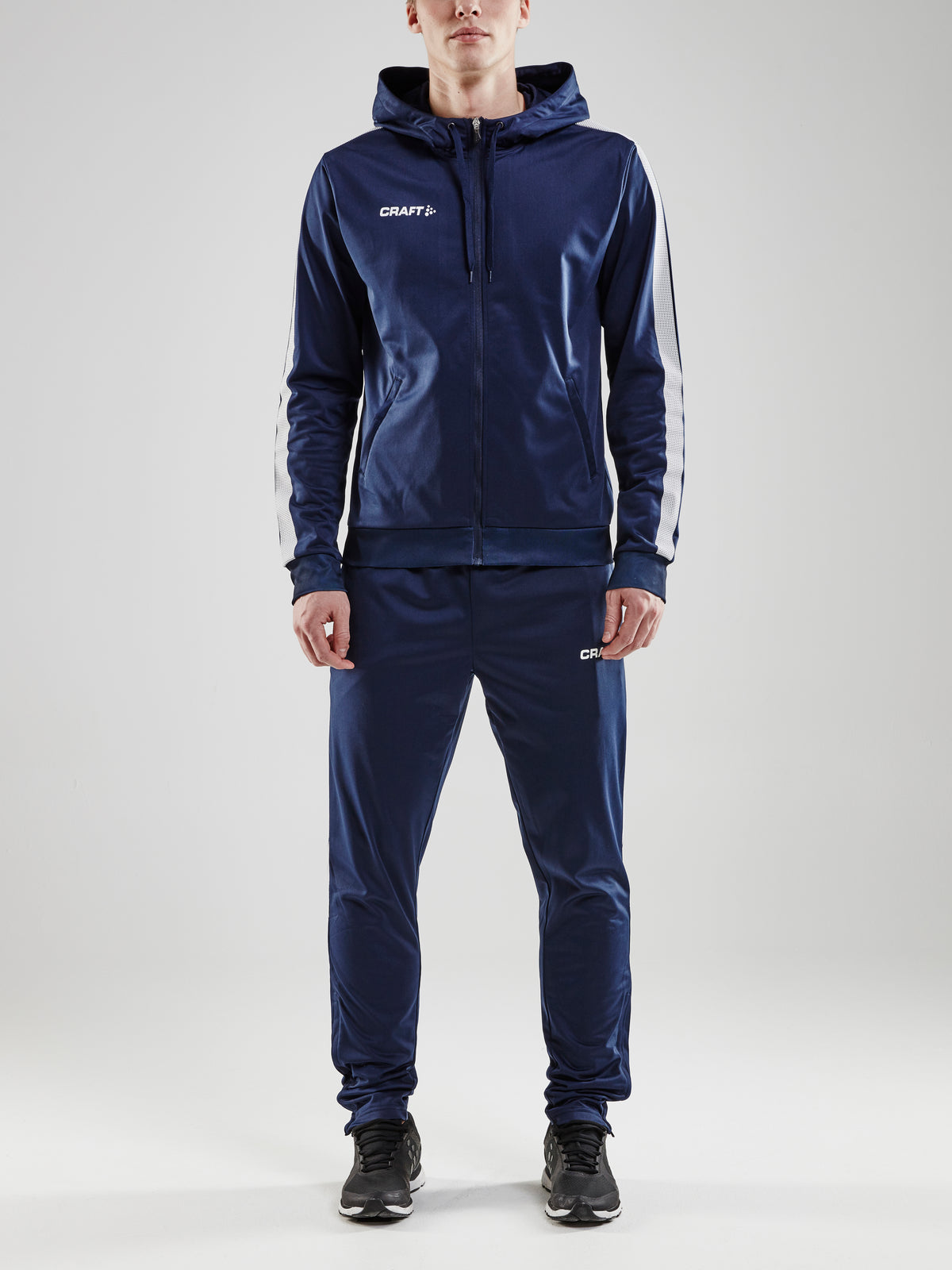Craft Pro Control Hood Jacket Herren in Navy/Weiss, Detailansicht