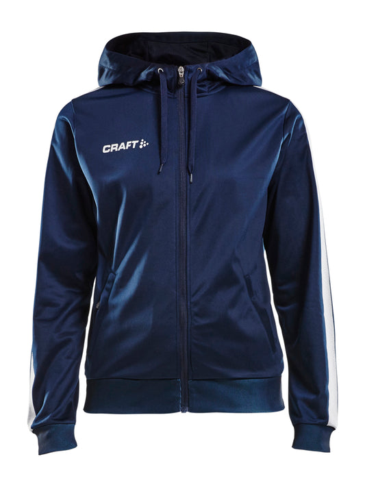 Craft Pro Control Hood Jacket Damen in Navy/Weiss, Vorderansicht