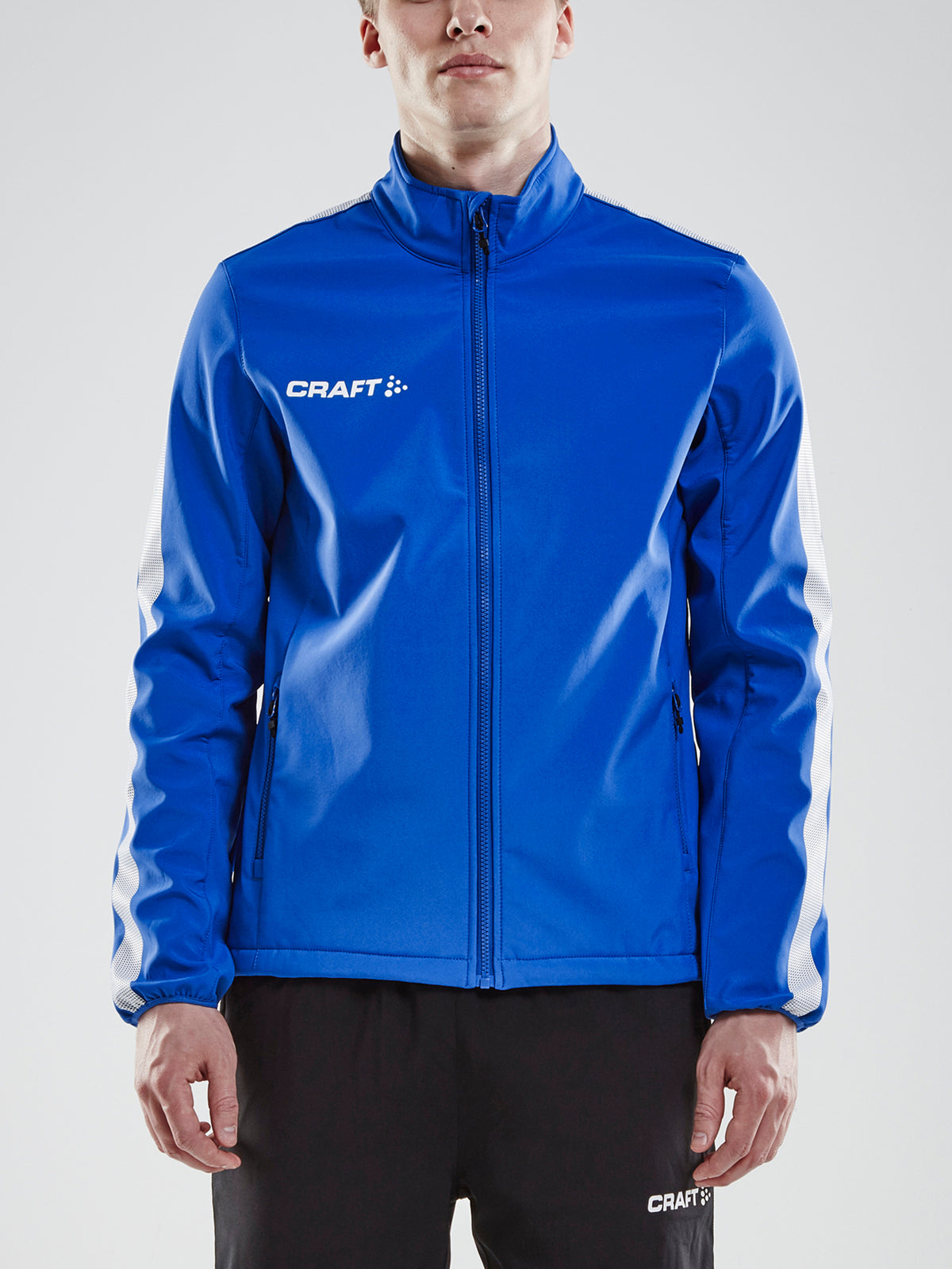 Craft Pro Control Softshell Jacket Herren in Kobaltblau, Detailansicht