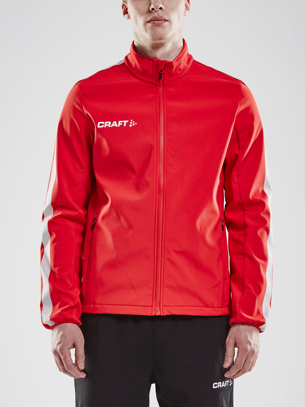 Craft Pro Control Softshell Jacket Herren in Rot, Detailansicht