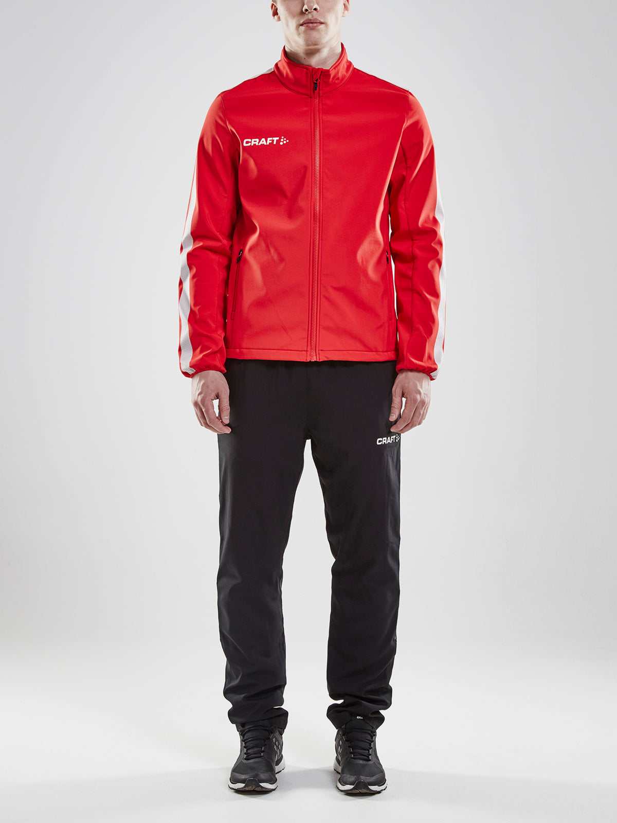 Craft Pro Control Softshell Jacket Herren in Rot, Detailansicht
