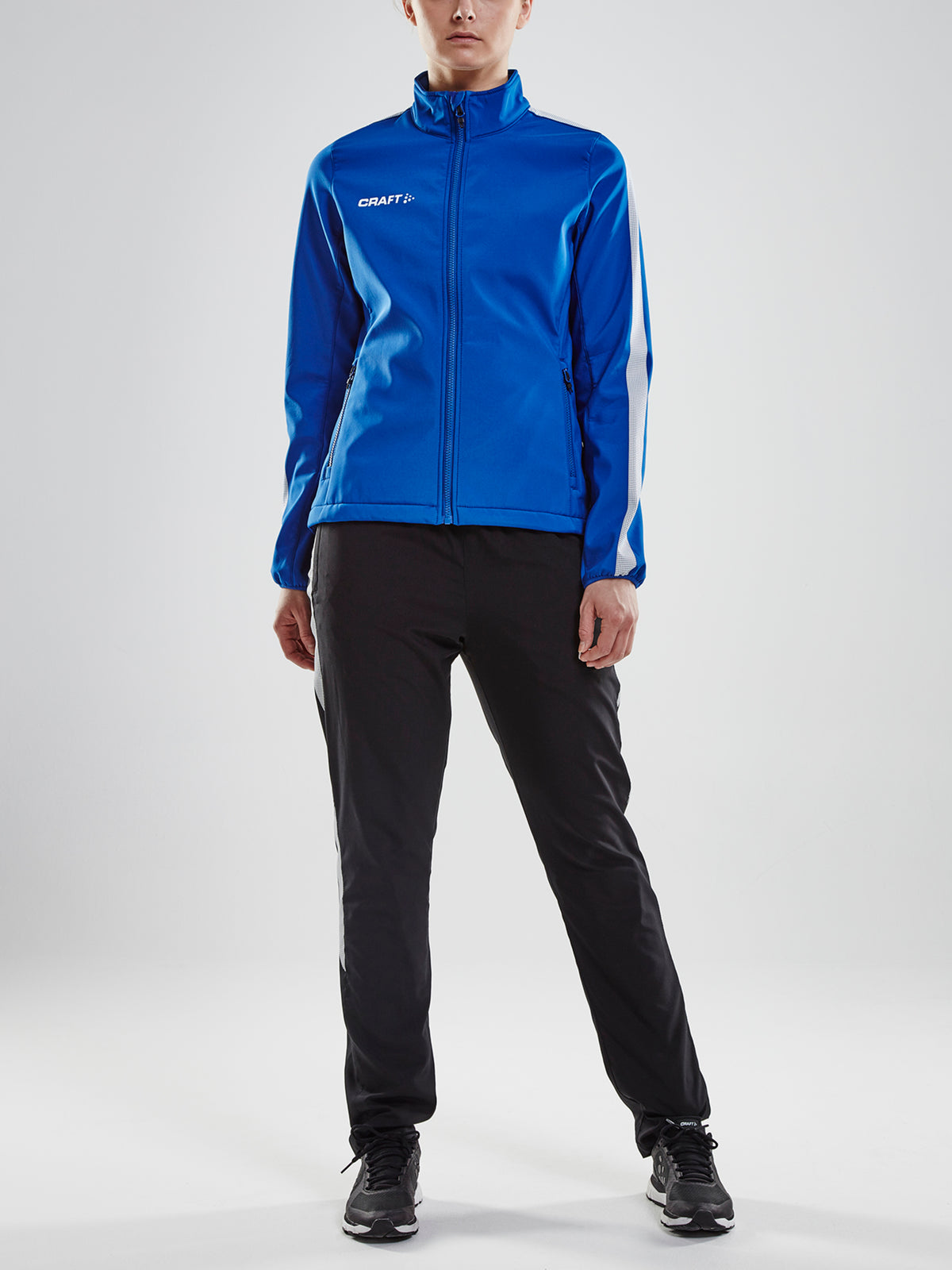 Craft Pro Control Softshell Jacket Damen in Kobaltblau, Detailansicht