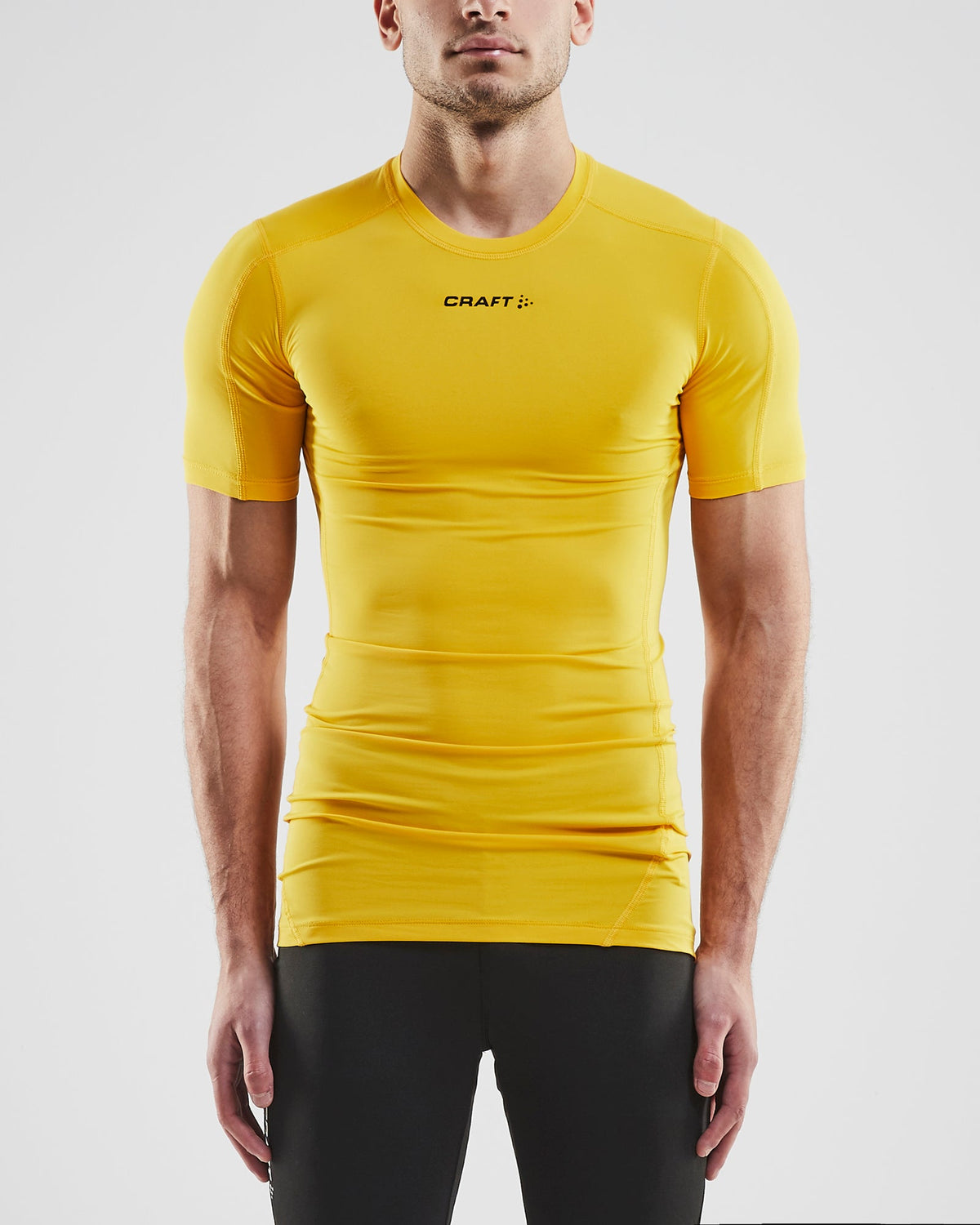 Craft Pro Control Compression Tee in Gelb, Detailansicht