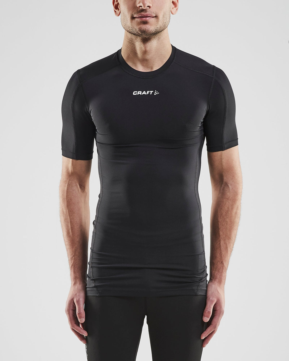 Craft Pro Control Compression Tee in Schwarz, Detailansicht