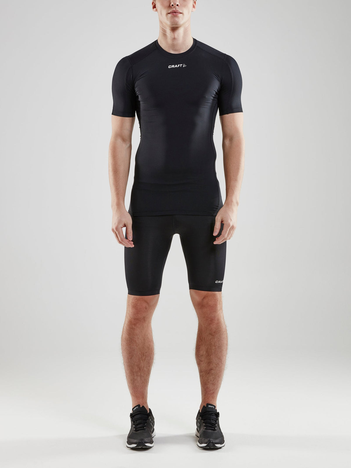 Craft Pro Control Compression Tee in Schwarz, Detailansicht