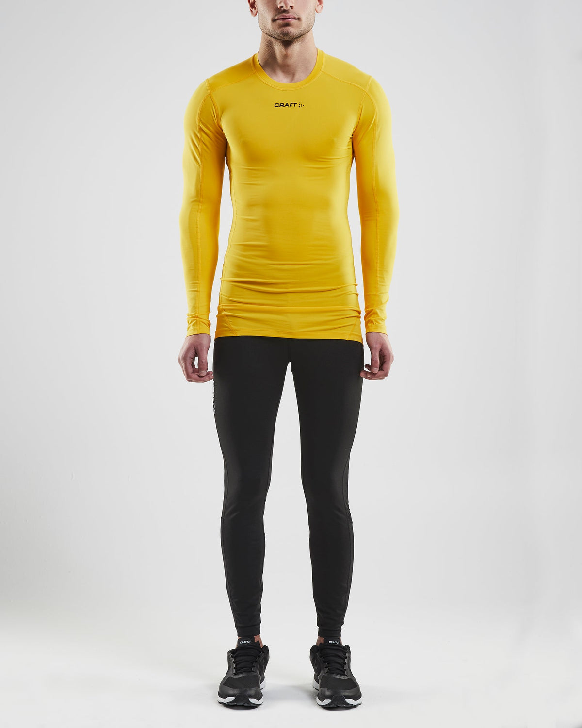 Craft Ability Compression Long Sleeve Unisex in Gelb, Detailansicht